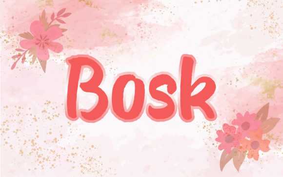 Bosk: A Creative Script Font for Unique Designs