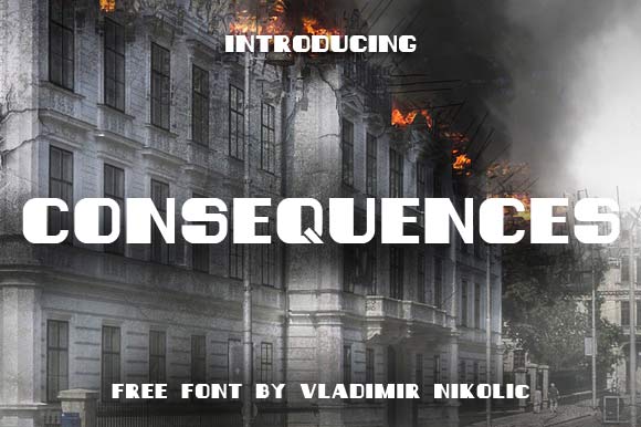 Consequences: A Bold Free Display Typeface for Designers