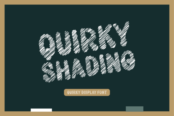 Discover Quirky Shading: A Playful Handwritten Typeface