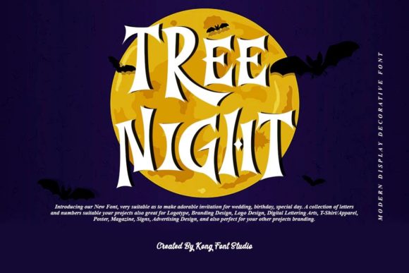 Discover Tree Night: A Playful Serif for Creative Projects