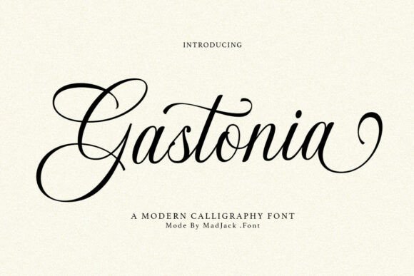 Gastonia Script: Elegant Modern Calligraphy Font
