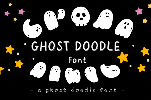 Ghost Doodle: The Perfect Whimsical Font for Halloween Designs