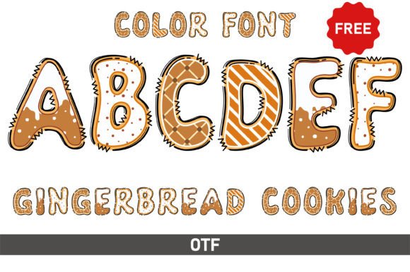 Gingerbread Cookies: A Whimsical Font for Creative Projects