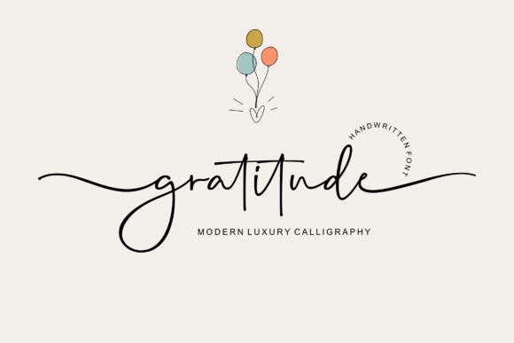 Gratitude: A Dazzling Script Font for Polished Designs
