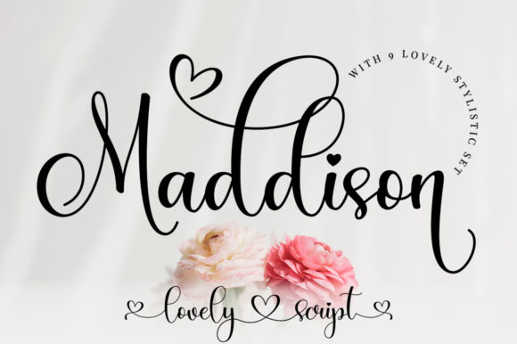 Maddison: A Calligraphy Font That Dances with Elegance