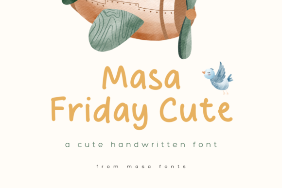 Masa Friday Cute: A Font for Every Creative Project