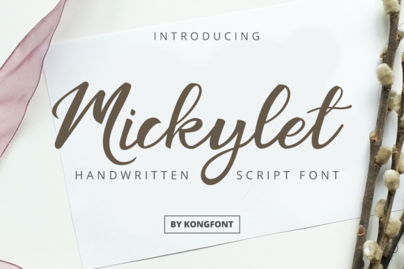 Mickylet: A Playful Handwritten Script Font for Modern Design