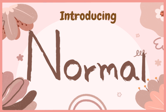 Normal: A Fun & Quirky Handwritten Font for Every Creative Project