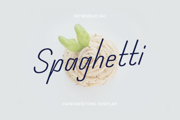 Spaghetti Font: Elegant Handwritten Typography for Modern Design