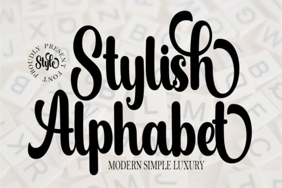 Stylish Alphabet: The Font of Soft Elegance