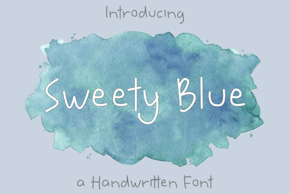 Sweety Blue: A Friendly Handwritten Font for Creative Projects