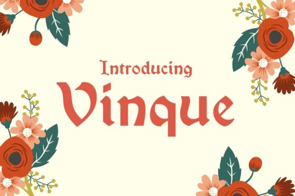 Vinque: A Vintage Blackletter Typeface for Modern Design