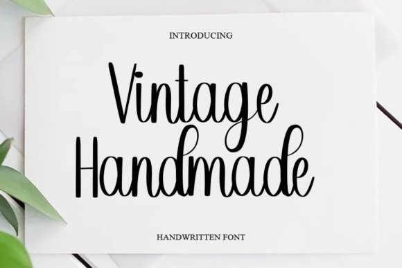 Vintage Handmade: A Timeless Font for Creative Design