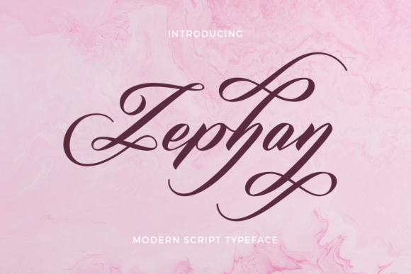 Zephan: An Elegant Script Font for Modern Design
