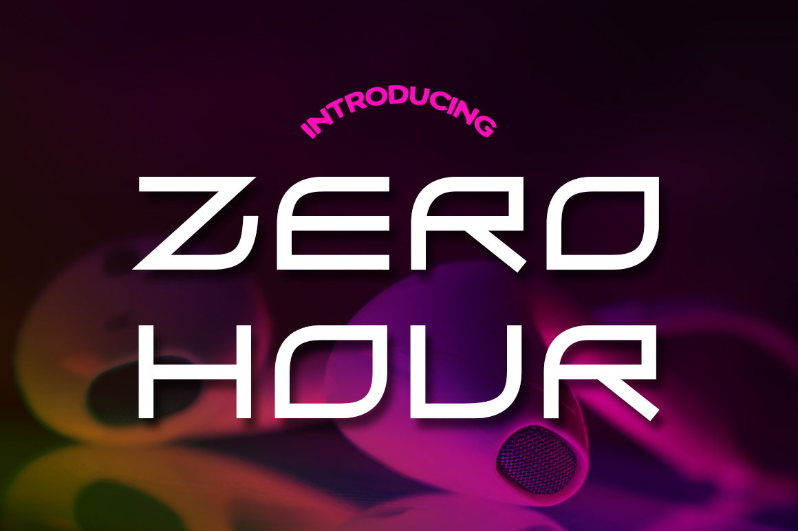 Zero Hour: A Bold Sans Serif for Digital Displays